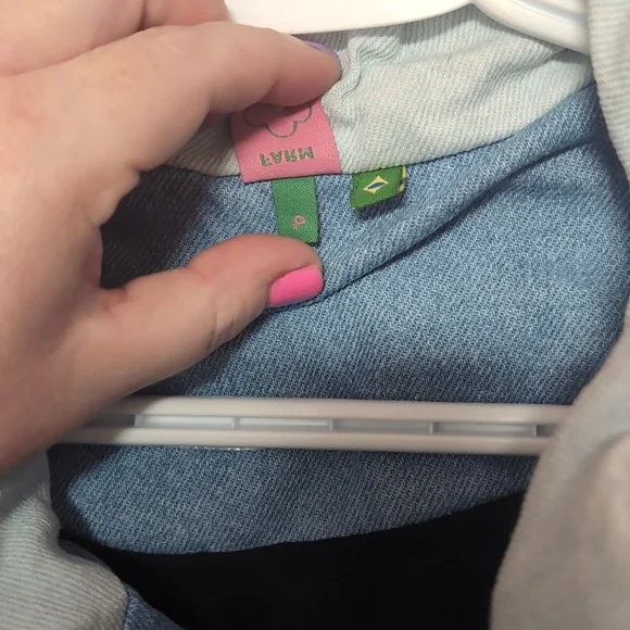 FARM Rio Puff Jean Jacket Size P - Picture 9 of 11